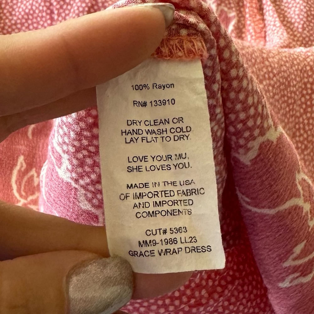 Show Me Your MuMu Grace Wrap Mini Dress Small - Picture 5 of 8